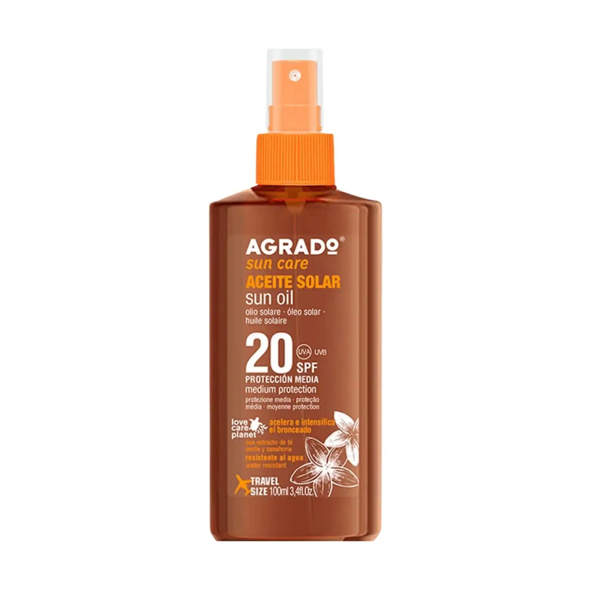 Agrado Sun Care Sun Oil SPF 20